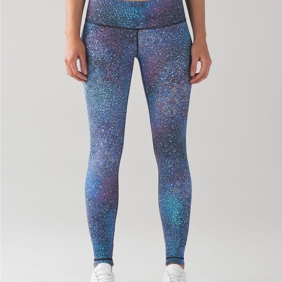 Lululemon Wunder Under Strive Mermaid Galaxy Splatter Luxtreme Leggings Sz 4 - Picture 1 of 13